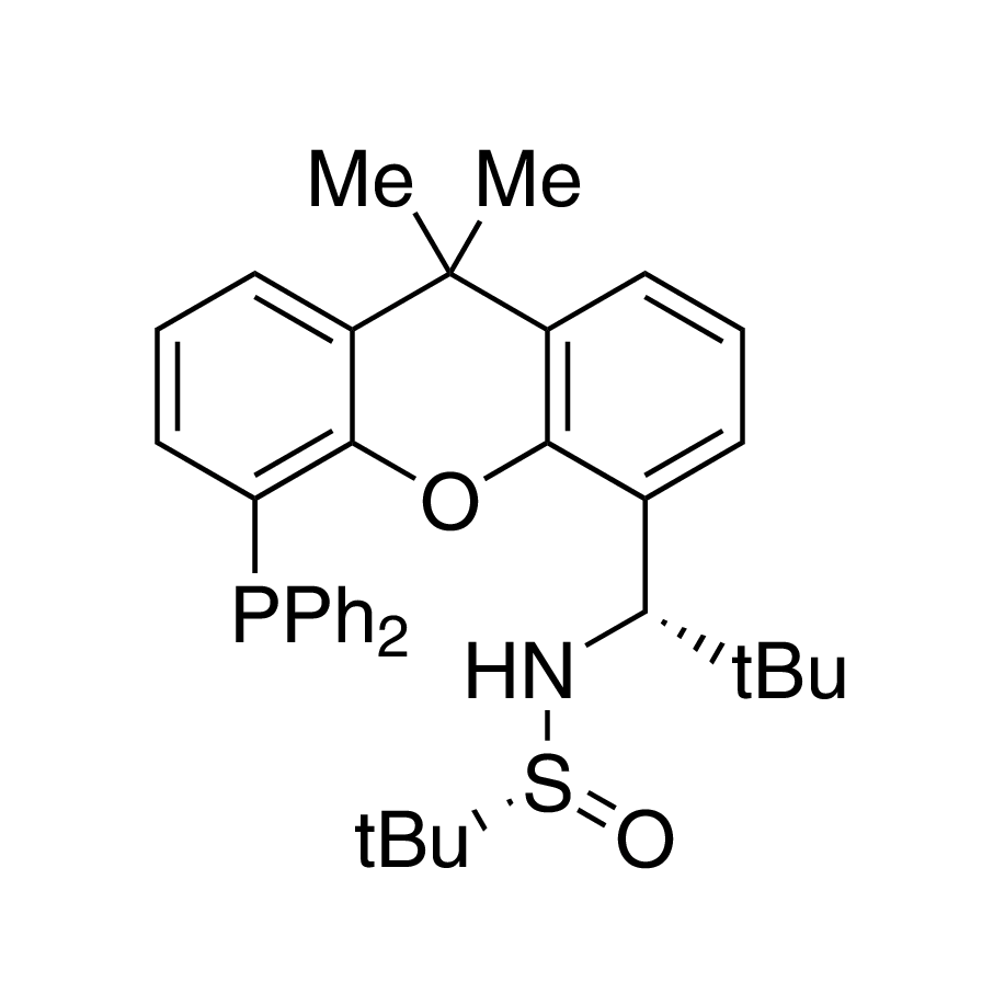 [S(R)]-N-[(1S)-1-[5-(Diphenylphosphino)-9,9-dimethyl-9H-xanthen-4-yl]-2,2-dimethylpropyl]-2-methyl-2-propanesulfinamide, 95%