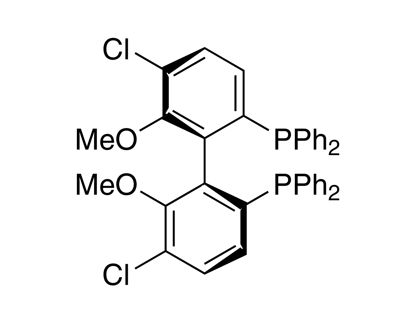 (S)-(-)-5,5'-Dichloro-6,6'-dimethoxy-2,2'-bis(diphenyl­phosphino)-1,1'-biphenyl, min. 95% (S)-Cl-MeO-BIPHEP