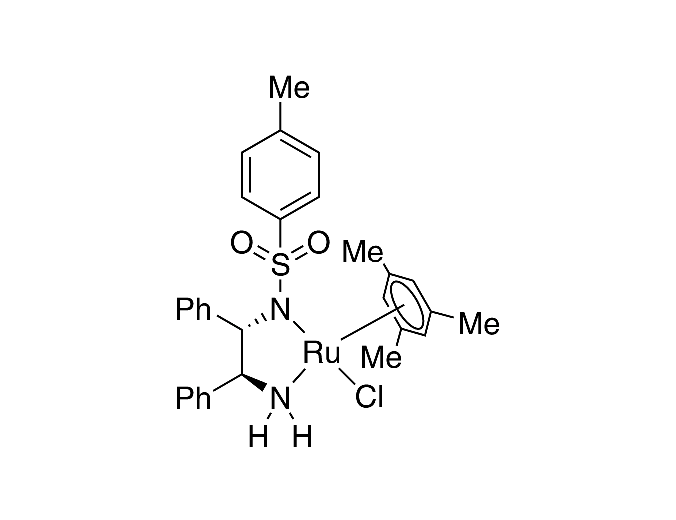 Chloro{[(1S,2S)-(+)-2-amino-1,2-diphenylethyl](4-toluenesulfonyl)amido}(mesitylene)ruthenium(II), min. 90% RuCl[(S,S)-Tsdpen](mesitylene)