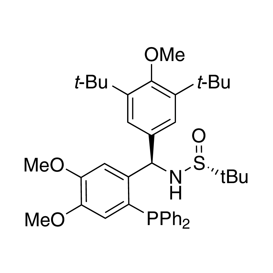 [S(R)]-N-[(R)-(3,5-Di-tert-butyl-4-methoxyphenyl)[2-(diphenylphosphino)-4,5-dimethoxyphenyl]-2-methyl-2-propanesulfinamide, 95%