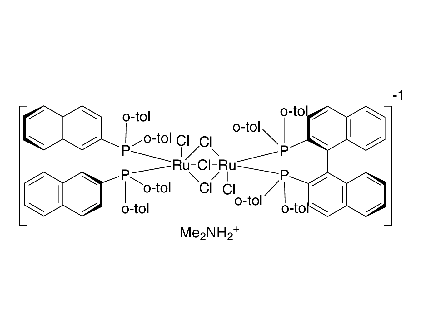 Dimethylammonium dichlorotri(μ-chloro)bis[(S)-(-)-2,2'-bis(di-p-tolylphosphino)-1,1'-binaphthyl]diruthenate(II) [NH₂Me₂][{RuCl((S)-tolbinap)}₂(μ-Cl)₃]