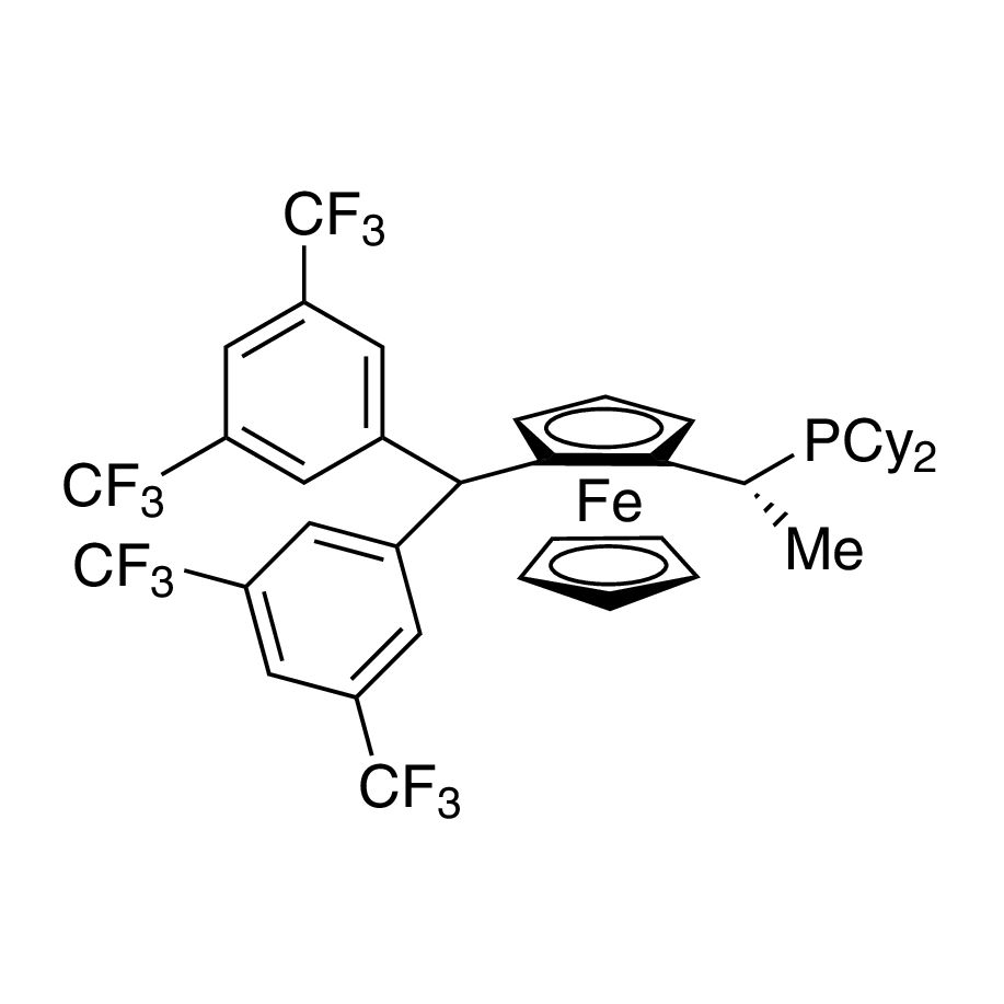 (R)-(-)-1-{(S)-2-[Bis(3,5-di-trifluoromethyl­phenyl)phosphino]ferrocenyl}ethyldi­cyclohexylphosphine, min. 97%