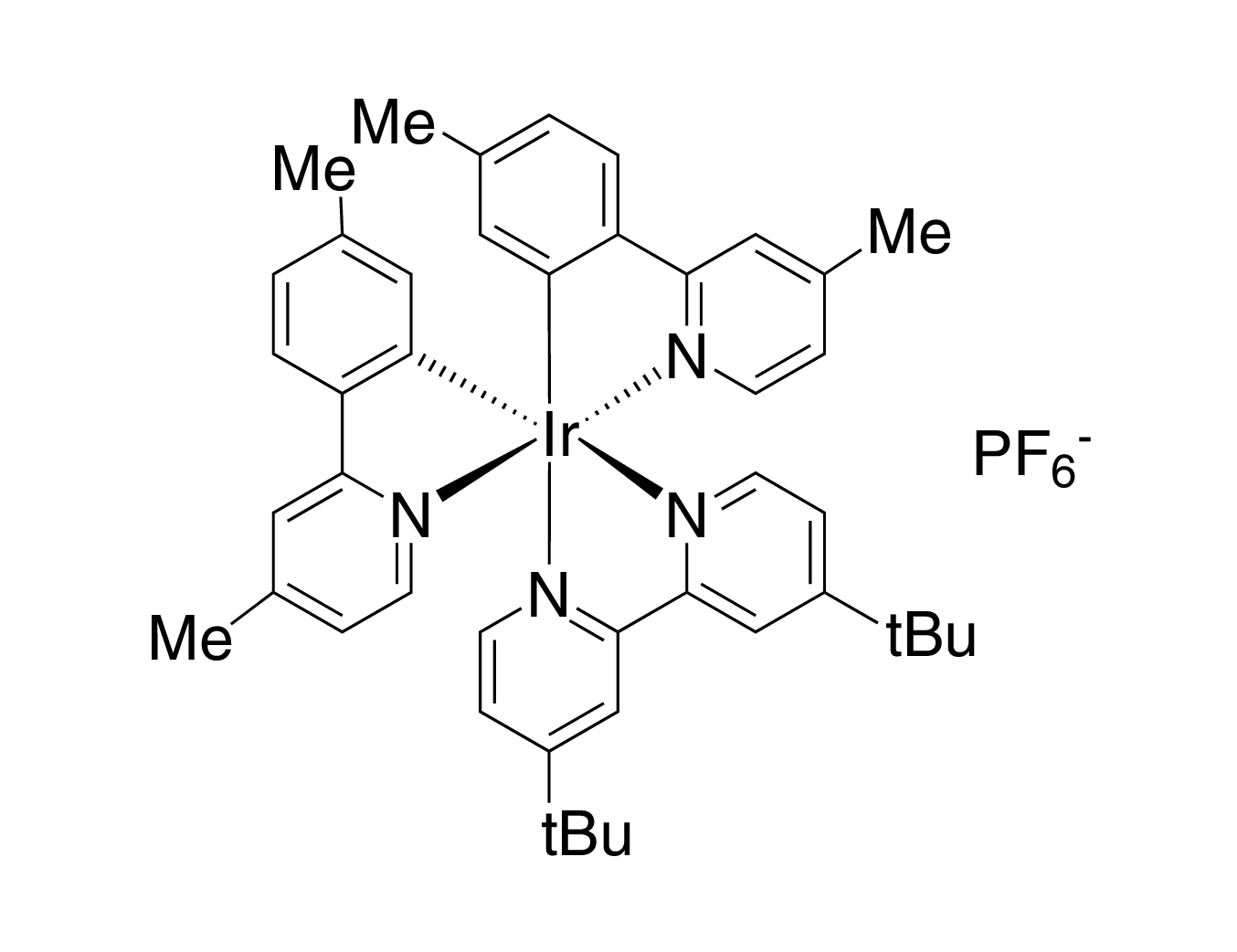 4,4'-Bis(t-butyl-2,2'-bipyridine]bis[5-methyl-2-(4-methyl-2-pyridinyl-kN)phenyl-kC]iridium hexafluorophosphate, 95%