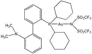 [2-(Dicyclohexylphosphino)-2'-(N,N-dimethylamino))-1,1'-biphenyl][bis(trifluoromethyl) sulfonylimido]gold(I), 98%
