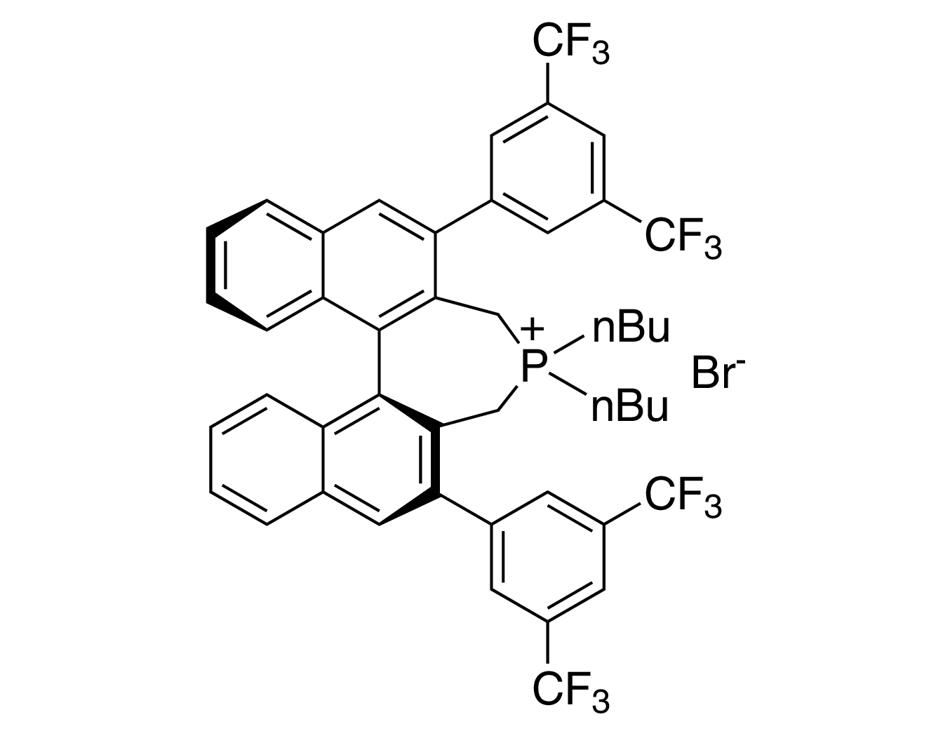 (11bS)-(-)-4,4-Dibutyl-2,6-bis[3,5-bis(trifluoromethyl)phenyl]-4,5-dihydro-3H-dinaphtho[2,1-c:1',2'-e]phosphepinium bromide, 99% S-Maruoka CAT P-NB