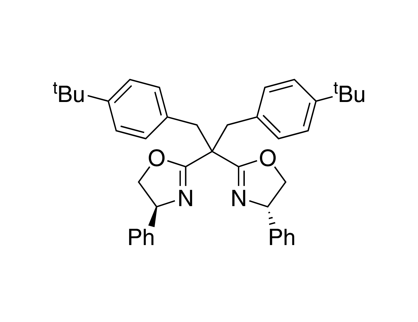 (4S,4'S)-2,2'-(1,3-Bis[4-(t-butyl)phenyl)propane-2,2-diyl]bis(4-phenyl-4,5-dihydrooxazole)  (S)-BTBBPh-SaBOX
