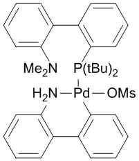 Methanesulfonato[2-(di-t-butylphosphino)-2'-(N,N-dimethylamino)-1,1'-biphenyl](2'-amino-1,1'-biphenyl-2-yl)palladium(II) dichloromethane adduct,  min. 98% [t-BuDavePhos Palladacycle Gen. 3]