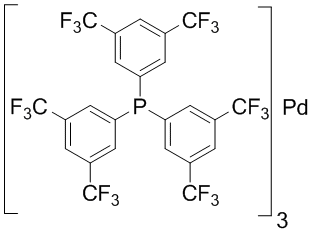 Tris{tris[3,5-bis(trifluoromethyl)phenyl]phosphine}palladium(0), 99%