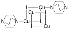 Bis(1,4-diazabicyclo[2.2.2]octane)tetra(copper(I) iodide)  (CuI)₄(DABCO)₂