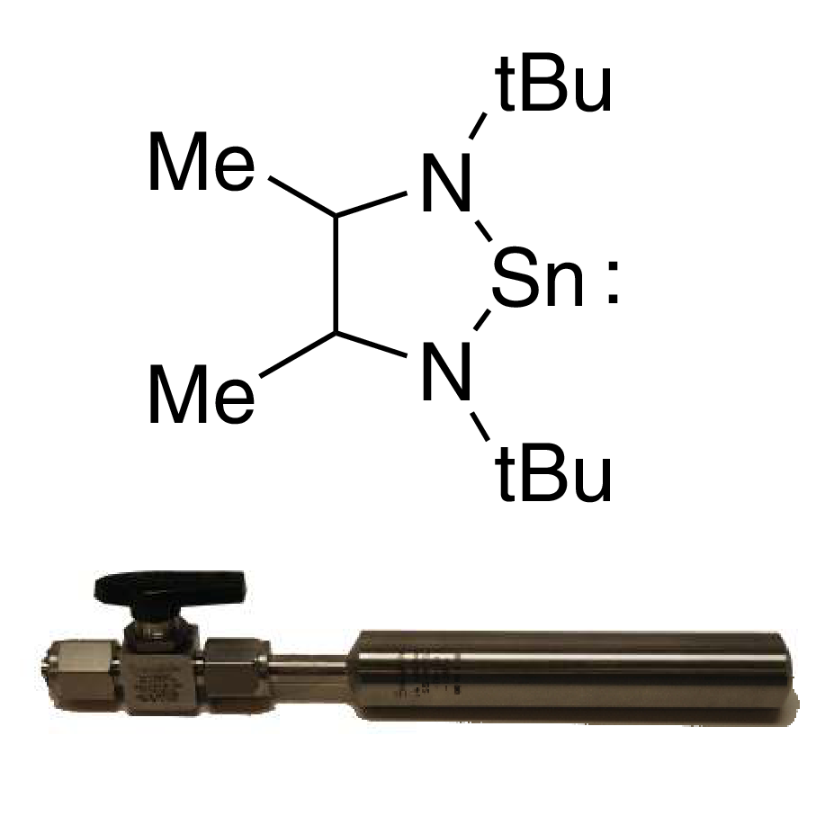 N,N'-Di-t-butyl-2,3-diamidobutanetin(II), 98%, 50-1150, contained in 50 ml Swagelok®  cylinder (96-1070) for CVD/ALD