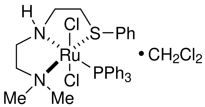 Dichloro[rel-[N2(S)]-N1,N1-dimethyl-N2-[2-[(R)-phenylthio-κS]ethyl]-1,2-ethanediamine-κNN1,κN2](triphenylphosphine)ruthenium(II), compd. with dichloromethane