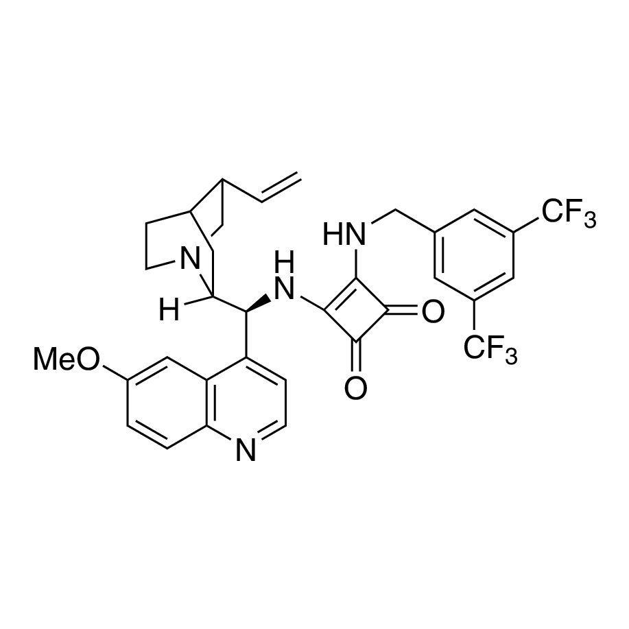 3-[[[3,5-Bis(trifluoromethyl)phenyl]methyl]amino]-4-[[(8α,9S)-6'-methoxycinchonan-9-yl]amino]-3-cyclobutene-1,2-dione, 98%