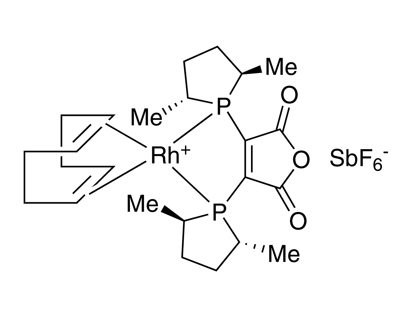 (-)-2,3-Bis[(2R,5R)-2,5-dimethylphospholanyl]maleic anhydride(1,5-cyclooctadiene)rhodium(I) hexafluoroantimonate, min. 97% [catASium® M(R)RhSbF₆]