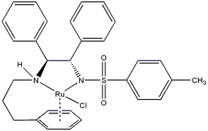{N-[3-(≈6-phenyl)propyl]-[(1S-2S)-1,2-diphenyl-1-4-methylbenzenesulfonylamidato(kN’)-ethyl-2-amino-(kN)]}ruthenium(II)  (S,S)-Teth-TsDpen RuCl WILLS CATALYST