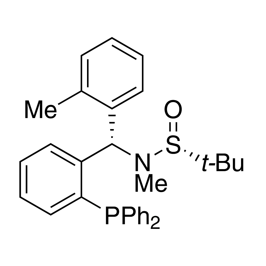 [S(R)]-N-[(S)-(2-Methylphenyl)[2- (diphenylphosphino)phenyl]methyl]-N,2-dimethyl-2-propanesulfinamide, 95%
