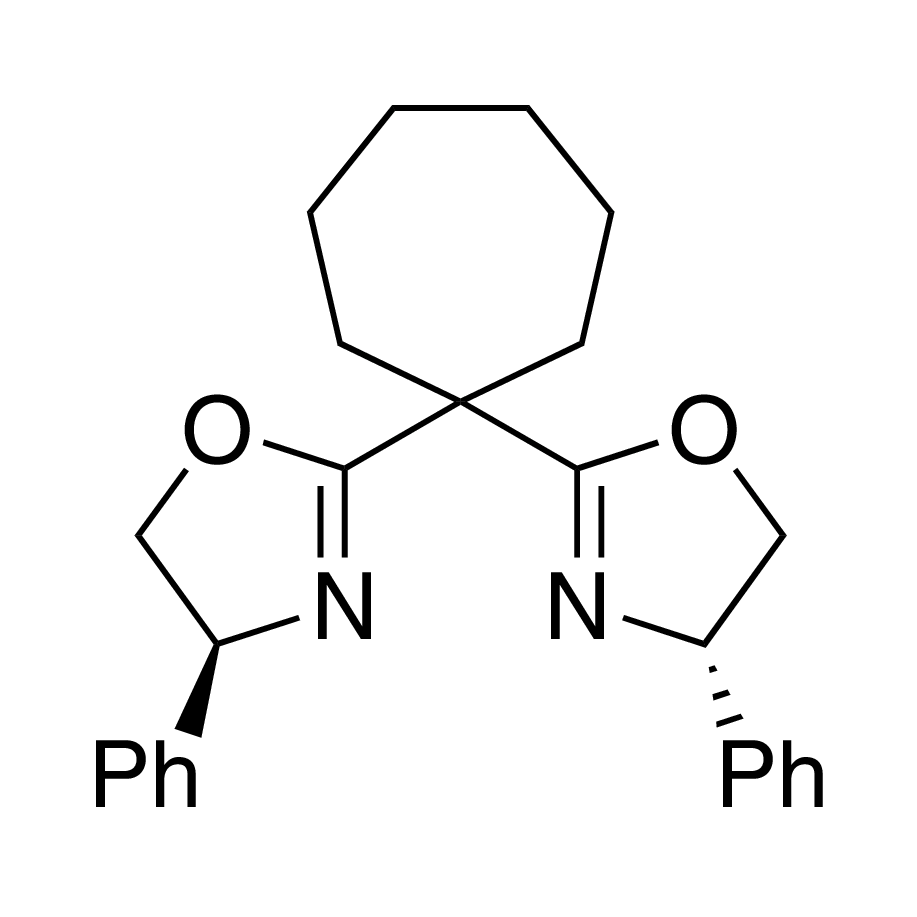 (4S,4'S)-2,2'-(Cycloheptane-1,1-diyl)bis(4-phenyl-4,5-dihydrooxazole), 98%, (99% ee)