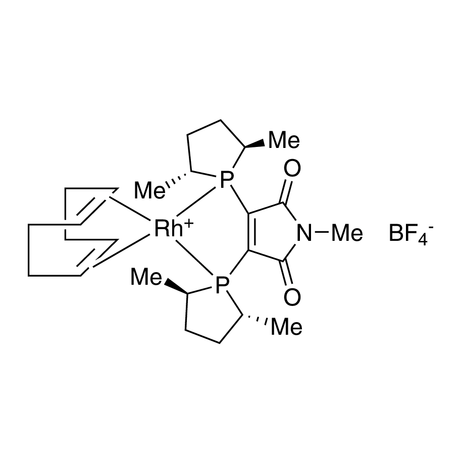 (-)-2,3-Bis[(2R,5R)-2,5-dimethylphospholanyl]-1-methyl-1H-pyrrole-2,5-dione(1,5-cyclooctadiene)rhodium(I) tetrafluoroborate, min. 97% [catASium® MN(R)Rh]