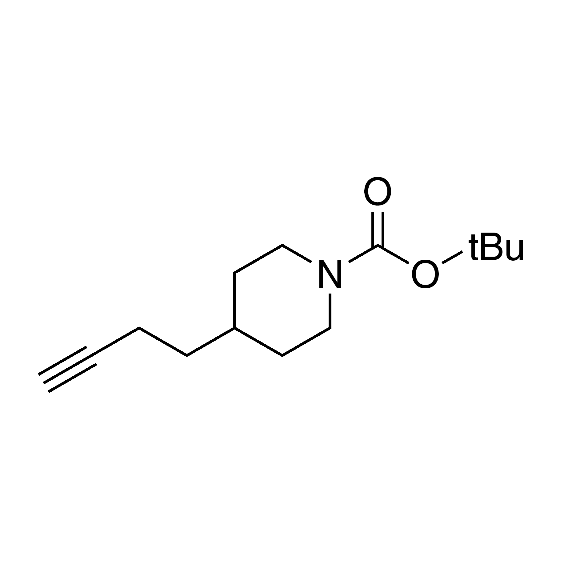 tert-Butyl 4-(but-3-yn-1-yl)piperidine-1-carboxylate, 95%