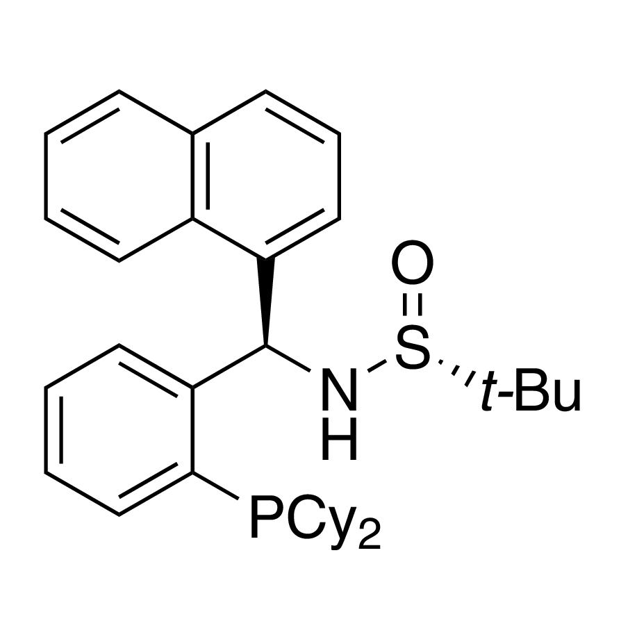 [S(R)]-N-[(R)-[2-(Dicyclohexylphosphino)phenyl]-1-naphthalenylmethyl]-2-methyl-2-propanesulfinamide, 95%