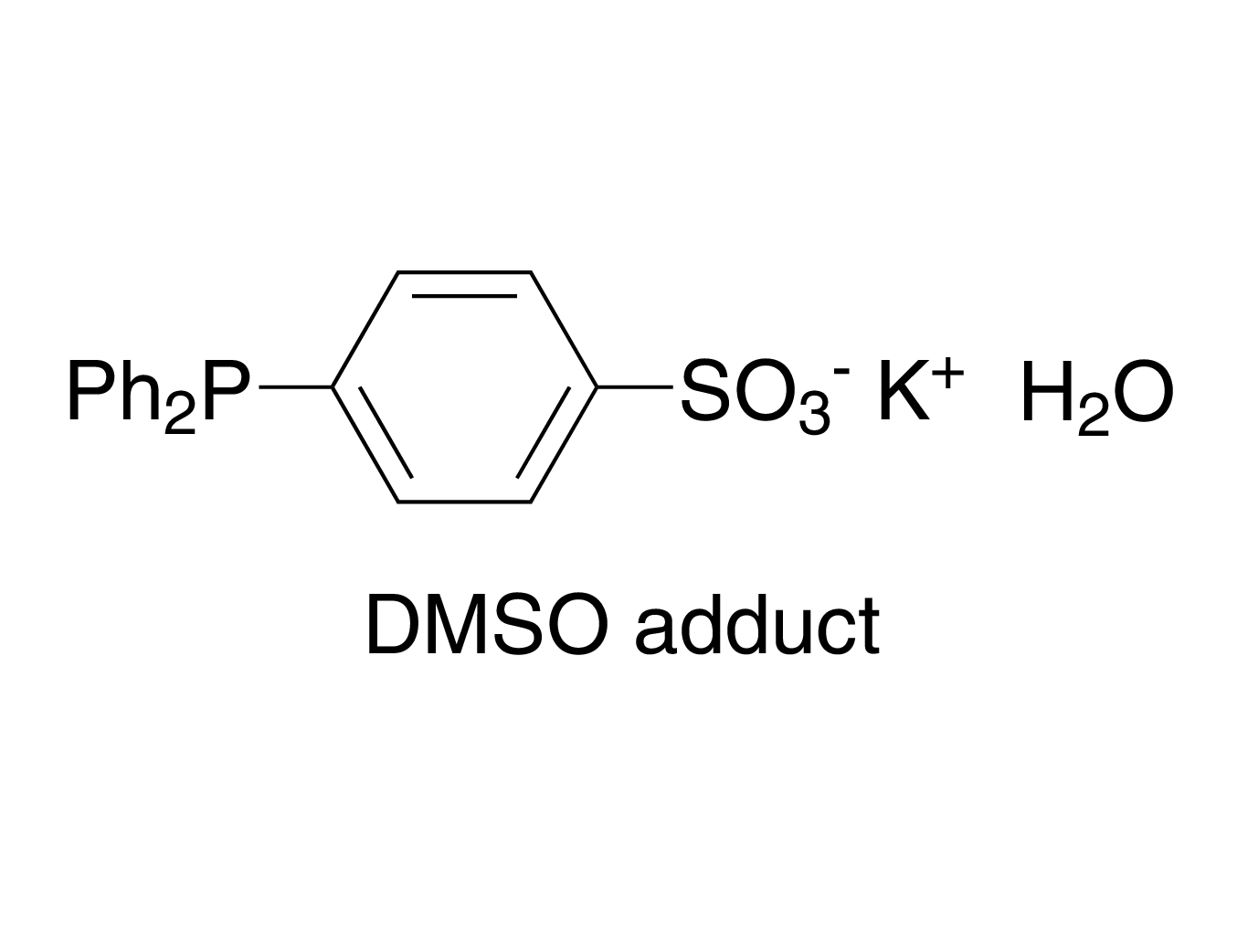 Diphenyl(p-sulfonatophenyl)phosphine monohydrate dimethylsulfoxide adduct, potassium salt