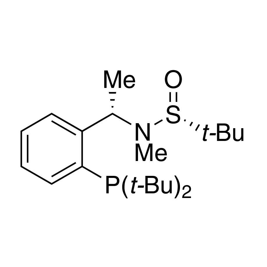[S(R)]-N-[(S)-1-[2-(Di-tert-butylphosphanyl)phenyl]ethyl]-N,2-dimethyl-2-propanesulfinamide, 95%
