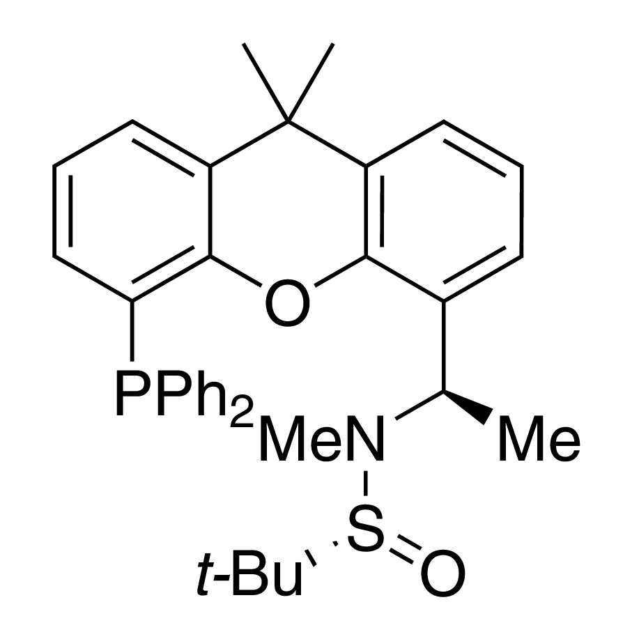 [S(R)]-N-[(R)-1-[5-(Diphenylphosphino)-9,9-dimethyl-9H-xanthen-4-yl]ethyl]-N,2-dimethyl-2-propanesulfinamide, 95%