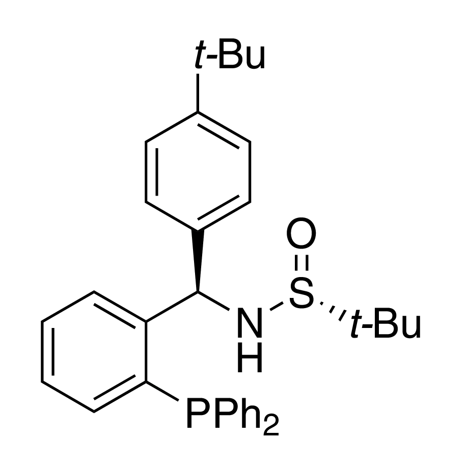 [S(R)]-N-[(R)-(4-(tert-Butyl)phenyl)[2-(diphenylphosphino)phenyl]methyl]-2-methyl-2-propanesulfinamide, 95%
