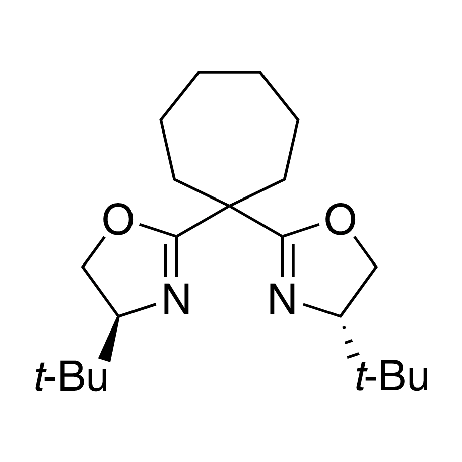 (4S,4'S)-2,2'-(Cycloheptane-1,1-diyl)bis(4-tert-butyl-4,5-dihydrooxazole), 98%, (99% ee)