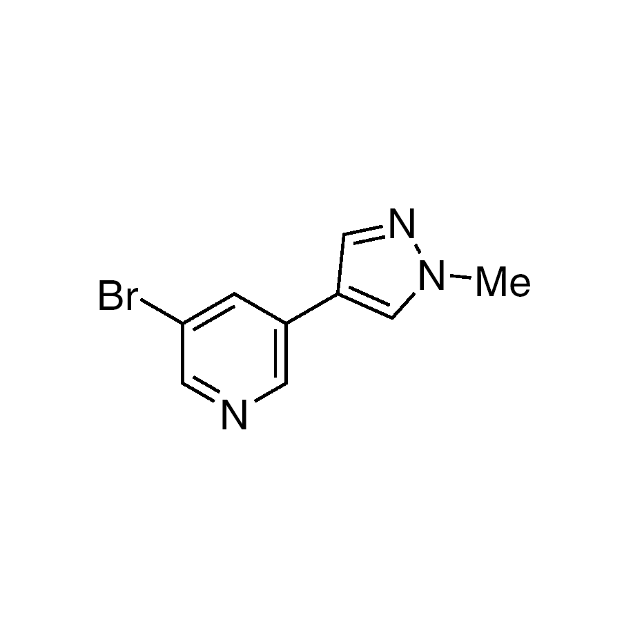 3-Bromo-5-(1-methyl-1H-pyrazol-4-yl)pyridine, 95%
