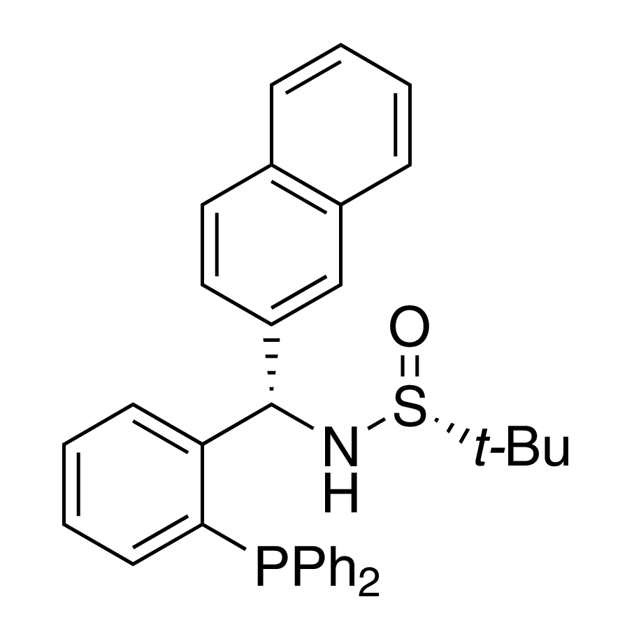 [S(R)]-N-[(S)-[2-(Diphenylphosphino)phenyl](2-naphthalenyl)methyl]-2-methyl-2-propanesulfinamide, 95%