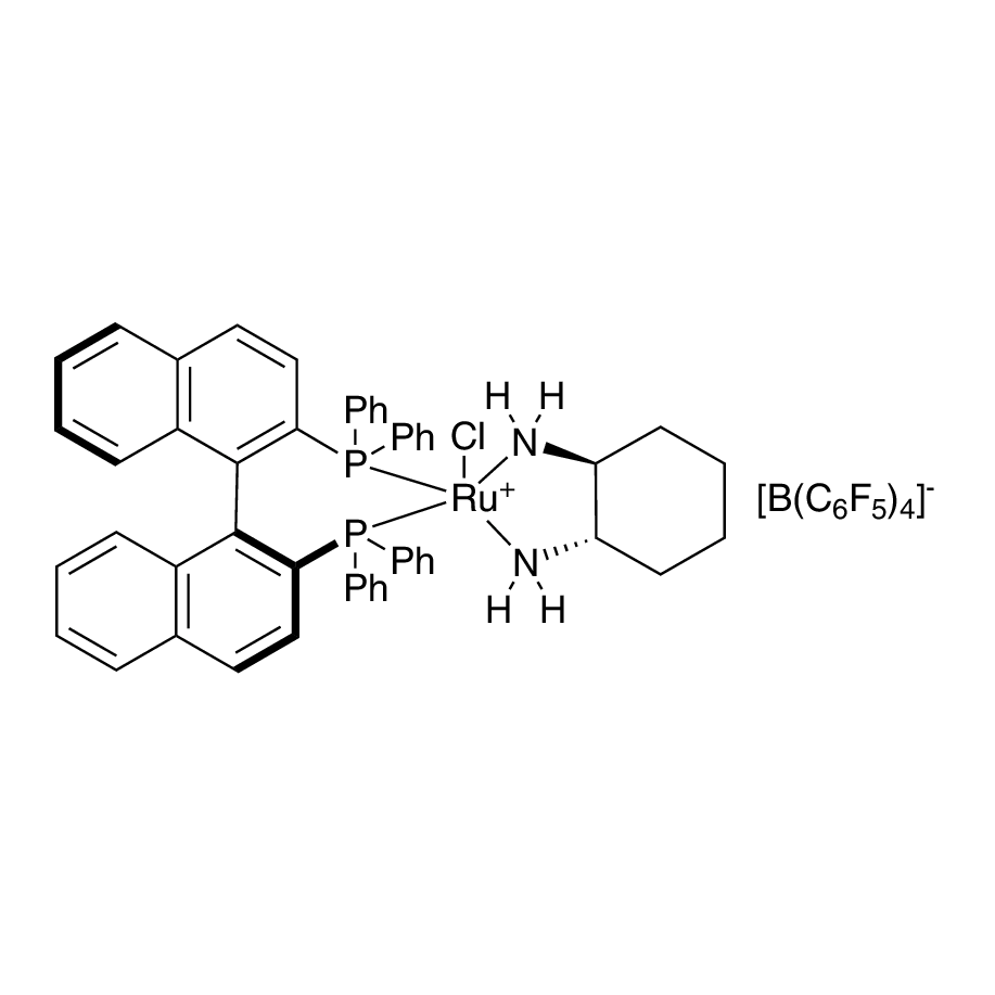 Chloro[(S)-2,2'-bis(diphenylphosphino)-1,1'-binaphthyl][(1S,2S)-cyclohexane-1,2-diamine]ruthenium(II) tetrakis(pentafluorophenyl)borate, min. 97%
