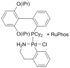 Chloro{[RuPhos][2-(2-aminoethylphenyl]palladium(II)}/[RuPhos] admixture (molar PdP/P = 1:1)