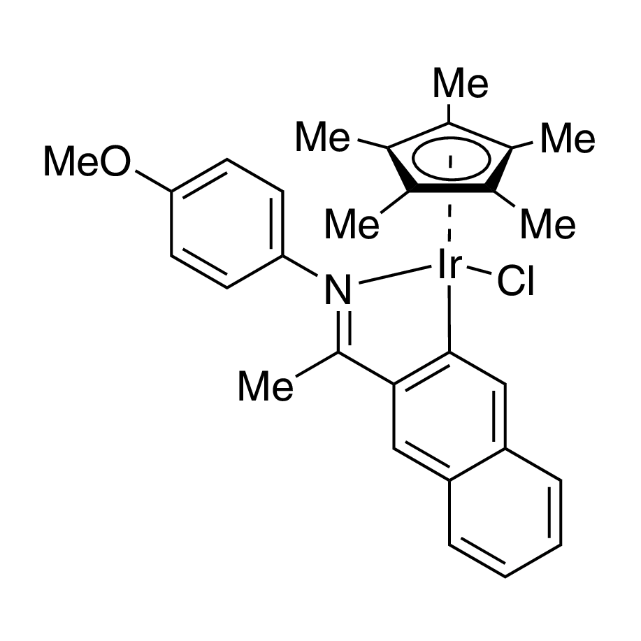 Chloro(pentamethylcyclopentadienyl){2-{1-[(4-methoxyphenyl)imino-kN]ethyl}naphthyl-kC}iridium(III), 99% Iridicycle-Naphth