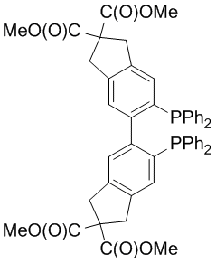 Tetramethyl 6,6'-bis(diphenyl­phosphino)-1,1',3,3'-tetrahydro[5,5']biindenyl-2,2',2,2'-tetracarboxylate, 99%