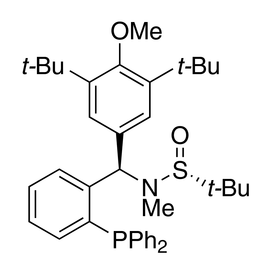 [S(R)]-N-[(R)-[3,5-Bis(1,1-dimethylethyl)-4-methoxyphenyl][2-(diphenylphosphino)phenyl]methyl]-N,2-dimethyl-2-propanesulfinamide, 95%