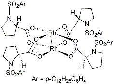 Tetrakis[(S)-(-)-N-(p-dodecylphenylsulfonyl)prolinato]dirhodium(II) Rh₂(S-DOSP)₄