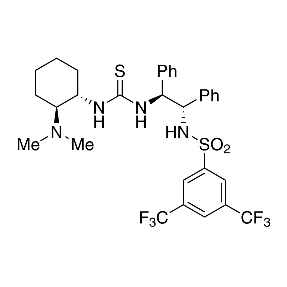 N-[(1S,2S)-2-[[[[(1S,2S)-2-(Dimethylamino)cyclohexyl]amino]thioxomethyl]amino]-1,2-diphenylethyl]-3,5-bis(trifluoromethyl)benzenesulfonamide, 98%, (99% ee)