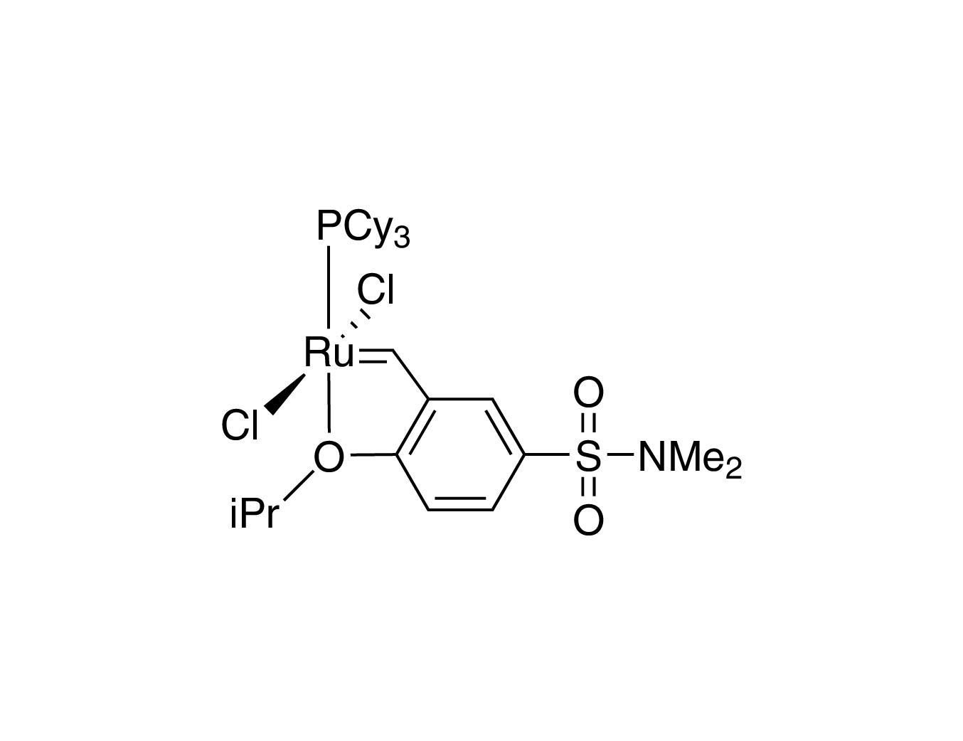 {[2-(i-Propoxy)-5-(N,N-dimethylaminosulfonyl)phenyl]methylene}(tricyclohexylphosphine) ruthenium(II) dichloride  Zhan Catalyst -1C