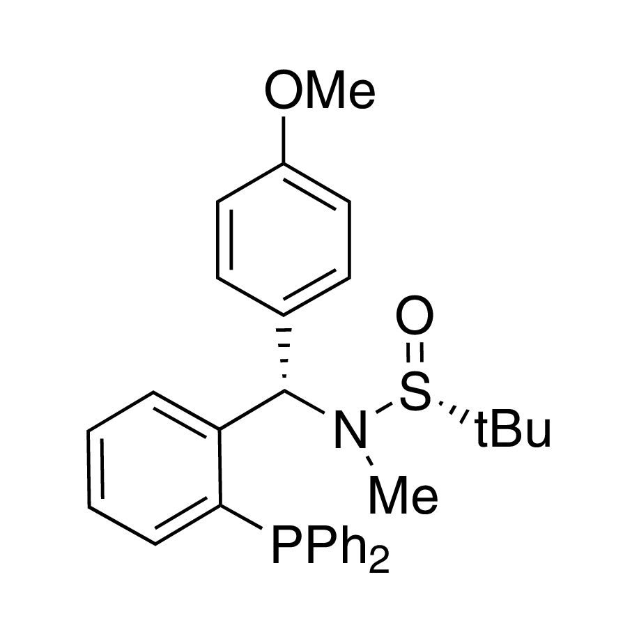 [S(R)]-N-[(S)-[2-(Diphenylphosphino)phenyl](4-methoxyphenyl)methyl]-N,2-dimethyl-2-propanesulfinamide, 95%