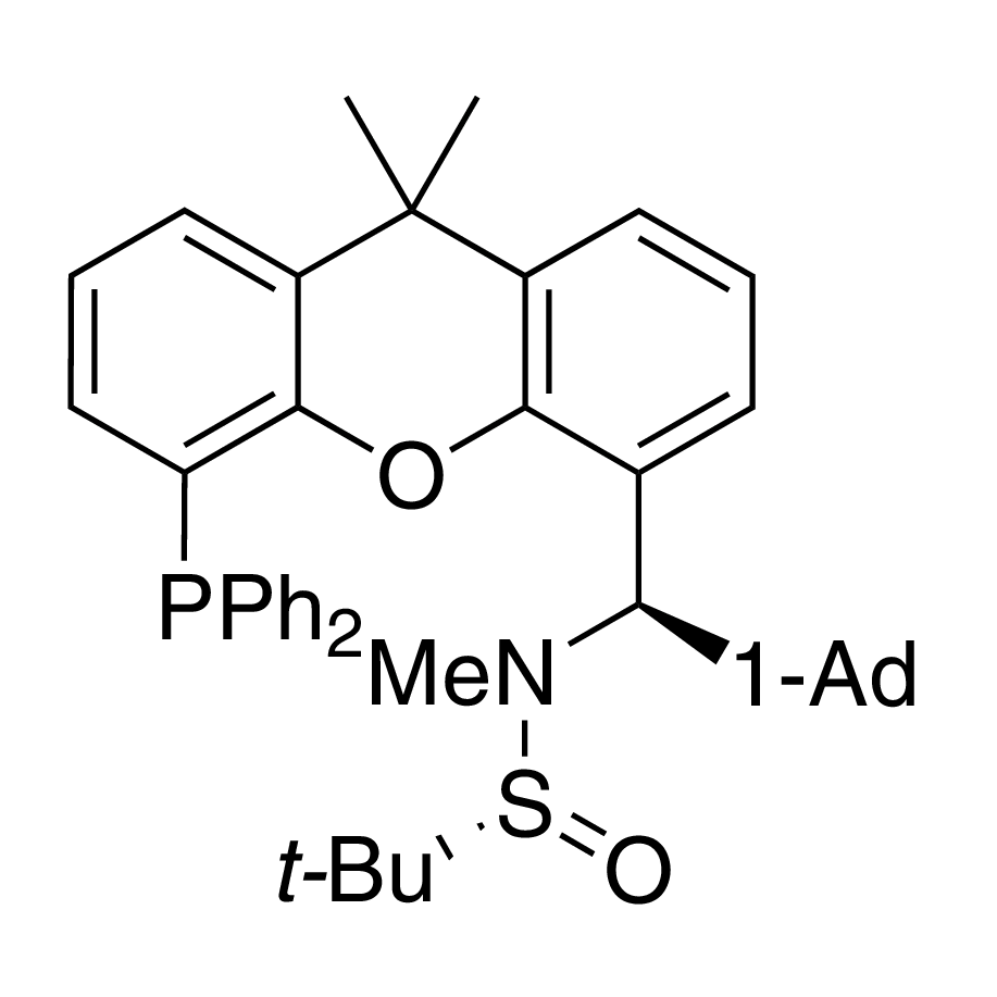 [S(R)]-N-[(R)-[2-(1-Adamantylmethyl)][5-(diphenylphosphino)-9,9-dimethyl-9H-xanthen-4-yl]methyl]-N,2-dimethyl-2-propanesulfinamide, 95%