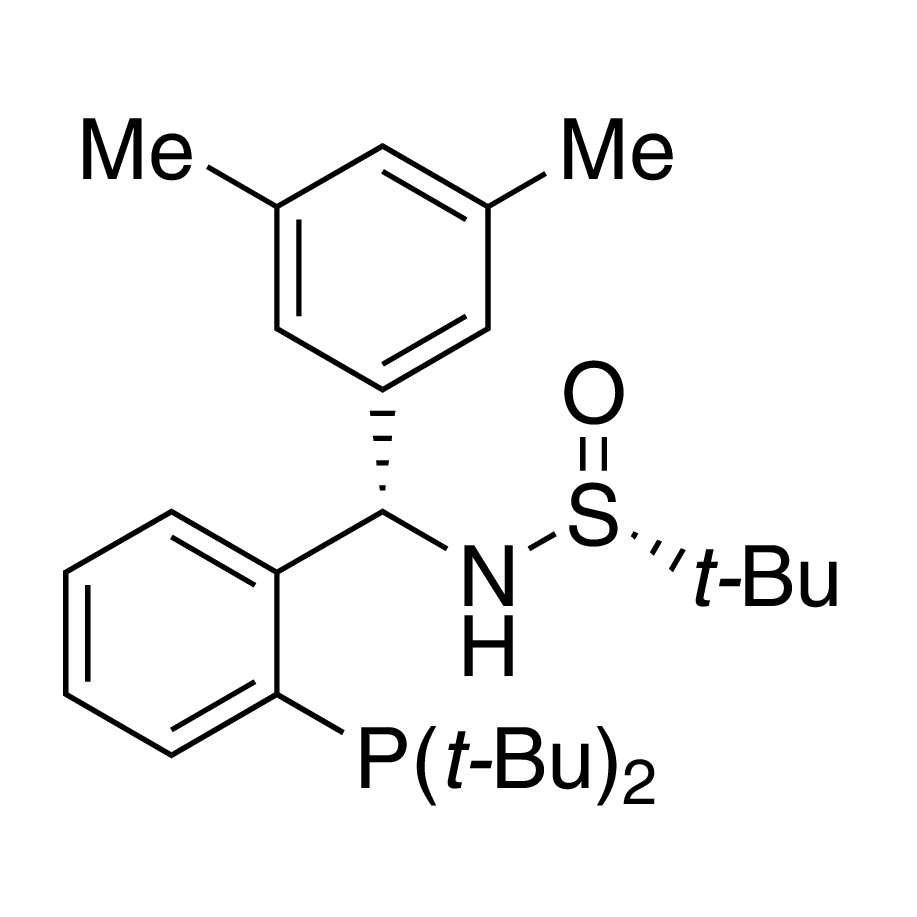 [S(R)]-N-[(S)-3,5-Dimethylphenyl)[2-(di-tert-butylphosphino)phenyl]methyl]-2-methyl-2-propanesulfinamide, 95%