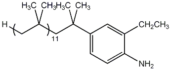 4-[Polyisobutyl(12)]-2-ethylaniline (50% in heptane/polyisobutylene)