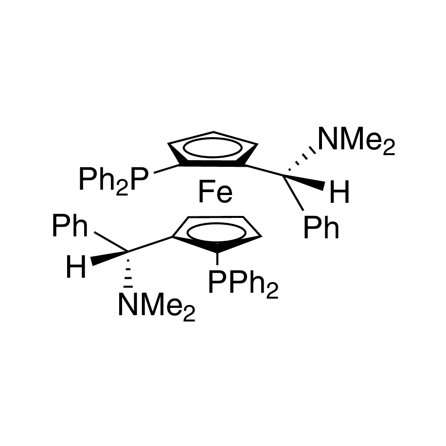 (S,S)-(-)-2,2'-Bis[(R)-(N,N-dimethylamino)(phenyl)methyl]-1,1'-bis(diphenyl­phosphino)ferrocene, min. 97%