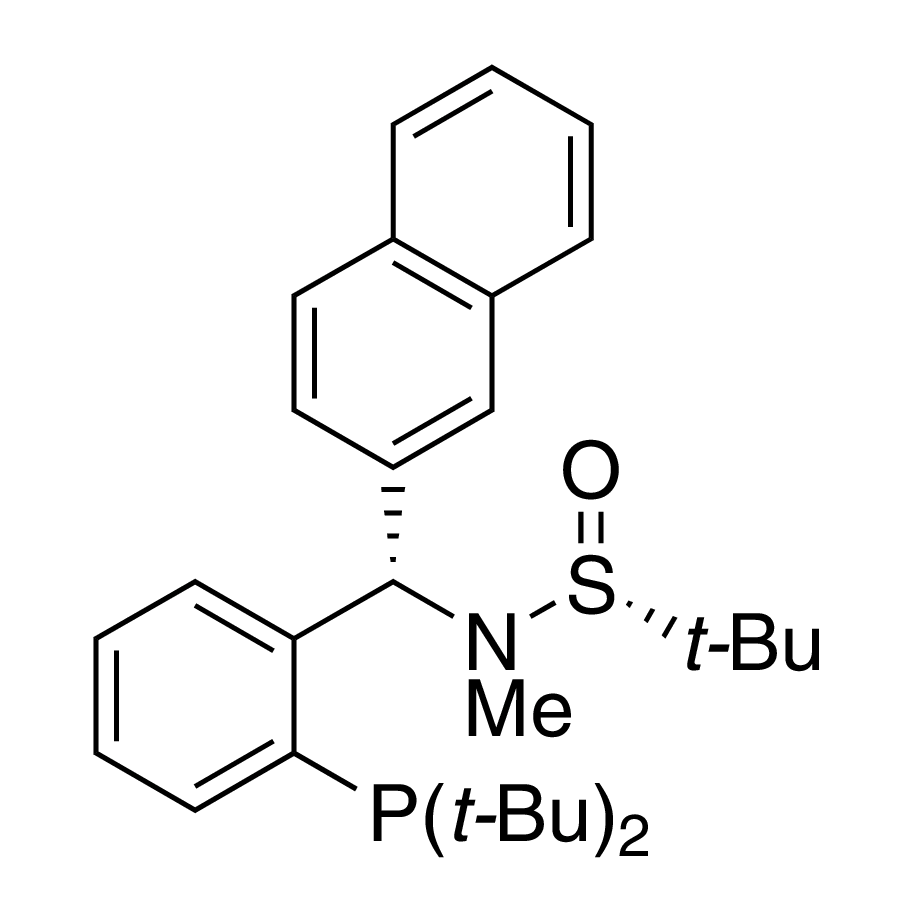 [S(R)]-N-[(S)-2-(Di-tert-butylphosphino)phenyl]-2-naphthalenylmethyl]-N,2-dimethyl-2-propanesulfinamide, 95%