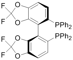 R-(-)-5,5'-Bis(diphenylphosphino)-2,2,2',2'-tetrafluoro-4,4'-bi-1,3-benzodioxole, min. 98%, (99% ee), (R)-DIFLUORPHOS