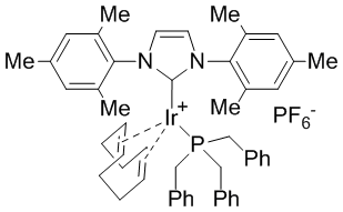 Tribenzylphosphine(1,5-cyclooctadiene)[1,3-bis(2,4,6-trimethylphenyl)imidazol-2-ylidene]iridium(I) hexafluorophosphate, min. 98%