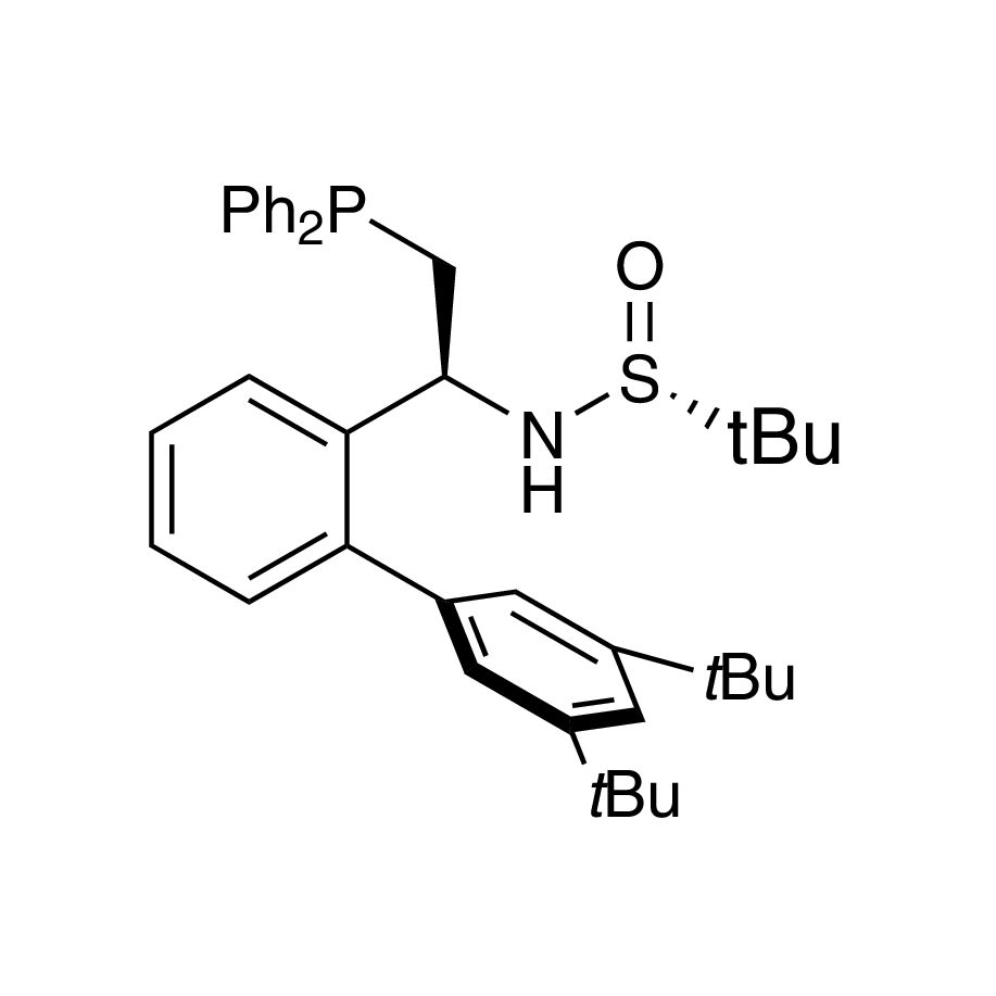 [S(R)]-N-[(1S)-1-[3',5'-Bis(1,1-dimethylethyl)[1,1'-biphenyl]-2-yl]-2-(diphenylphosphino)ethyl]-2-methyl-2-propanesulfinamide, 95%