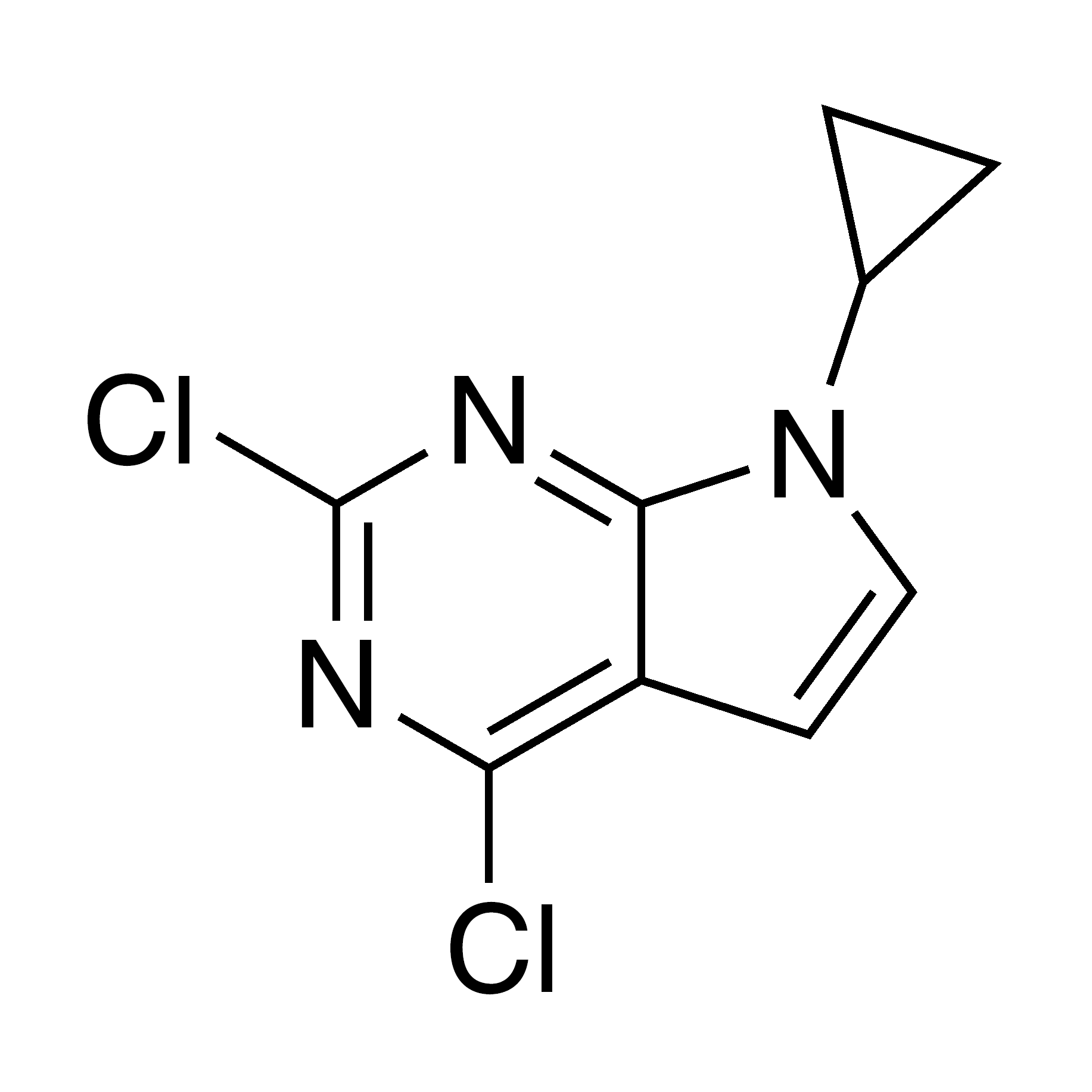 2,4-Dichloro-7-cyclopropyl-7H-pyrrolo[2,3-d]pyrimidine, 95%