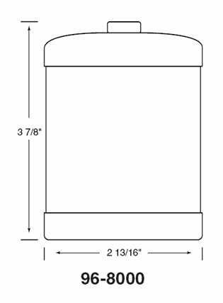 Cylinder, carbon steel, 275ml