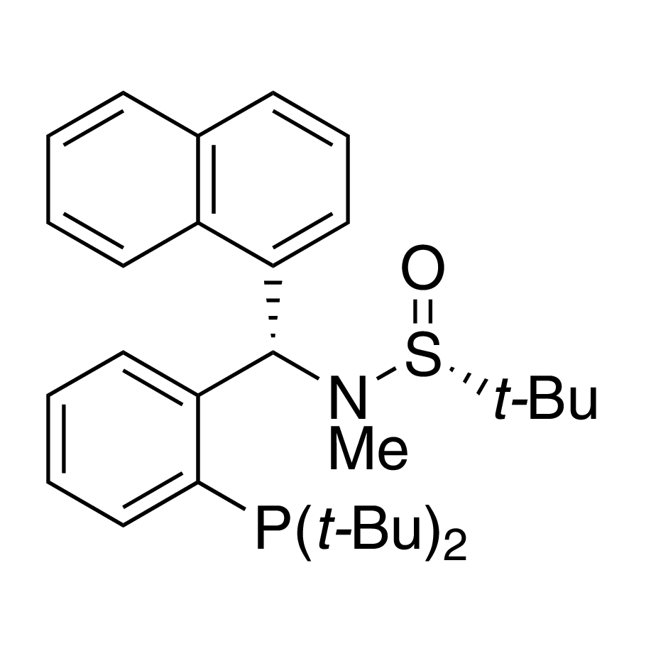 [S(R)]-N-[(S)-2-(Di-tert-butylphosphino)phenyl]-1-naphthalenylmethyl]-N,2-dimethyl-2-propanesulfinamide, 95%
